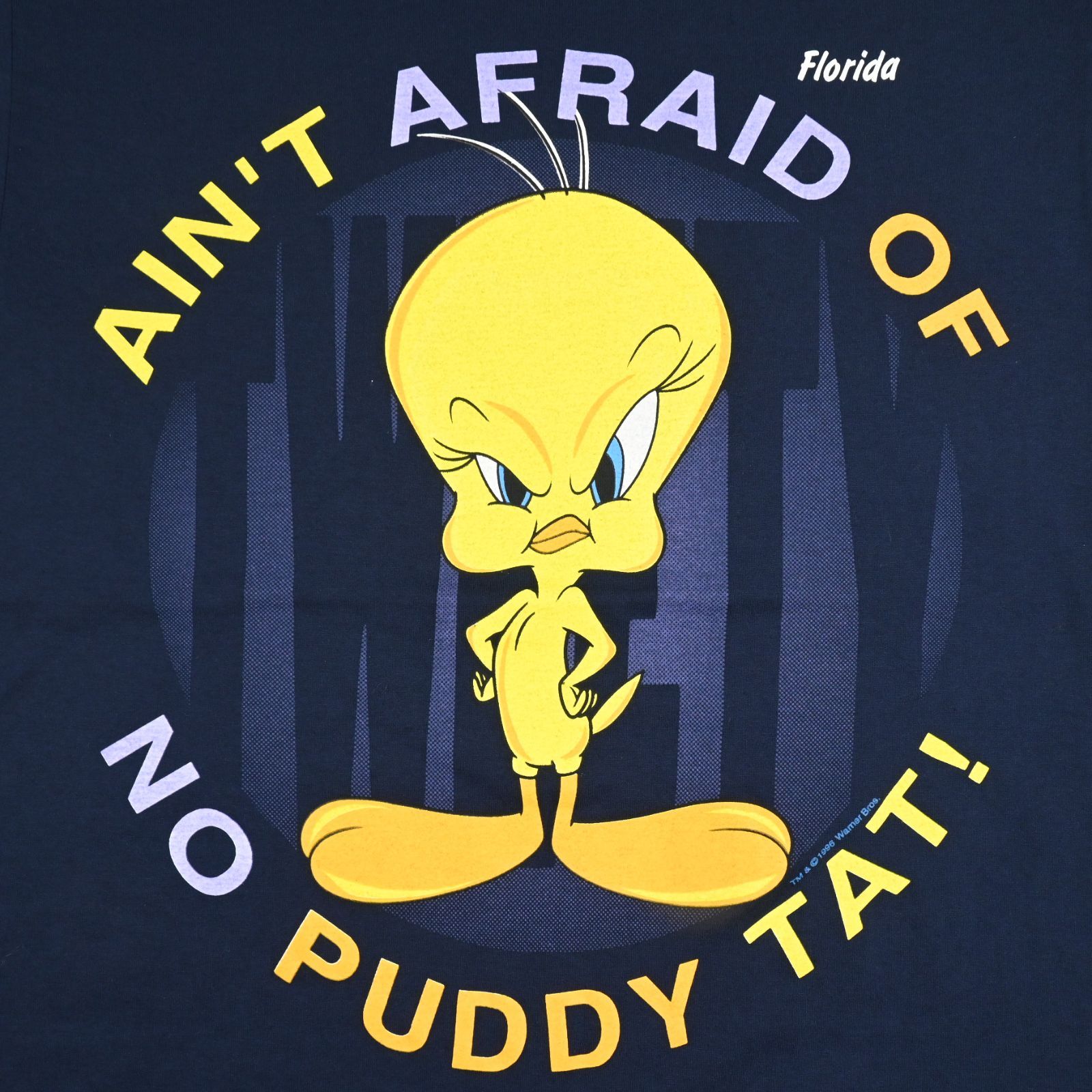 90s Looney Tunes キャラクタープリントTシャツ Tweety