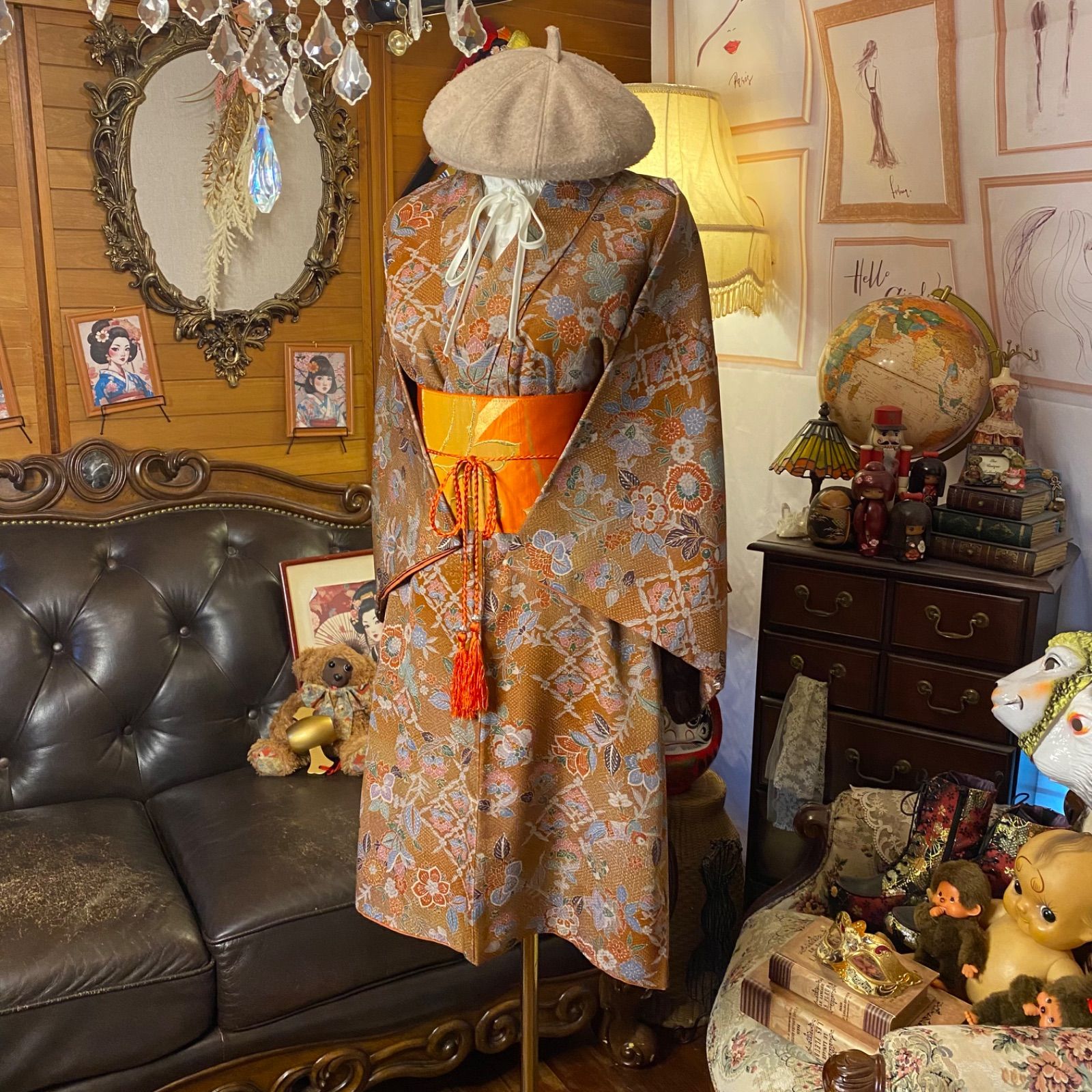 ミニミディ ドレス