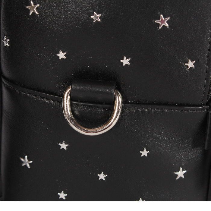 ジミーチュウ　リュック　CLAY　スタースタッズ　レザー　黒　ロゴ　ユニセックス 人気【ジミーチュウ 】CLAY Studs☆バックパック☆ユニセックス (Jimmy