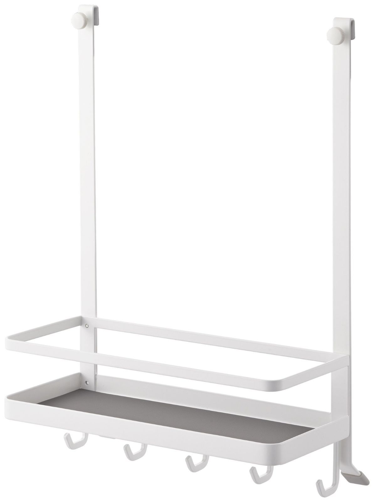 .電子レンジ 在庫処分】プレート レンジフード調味料ラック ホワイト 山崎実業 3128