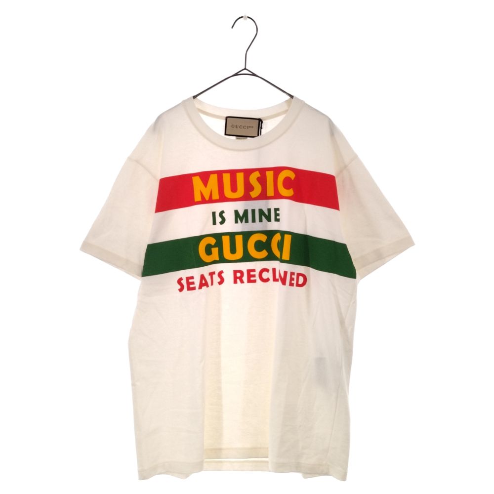 GUCCI (グッチ) Music Is Mine Front Logo Tee ミュージックイズマイン