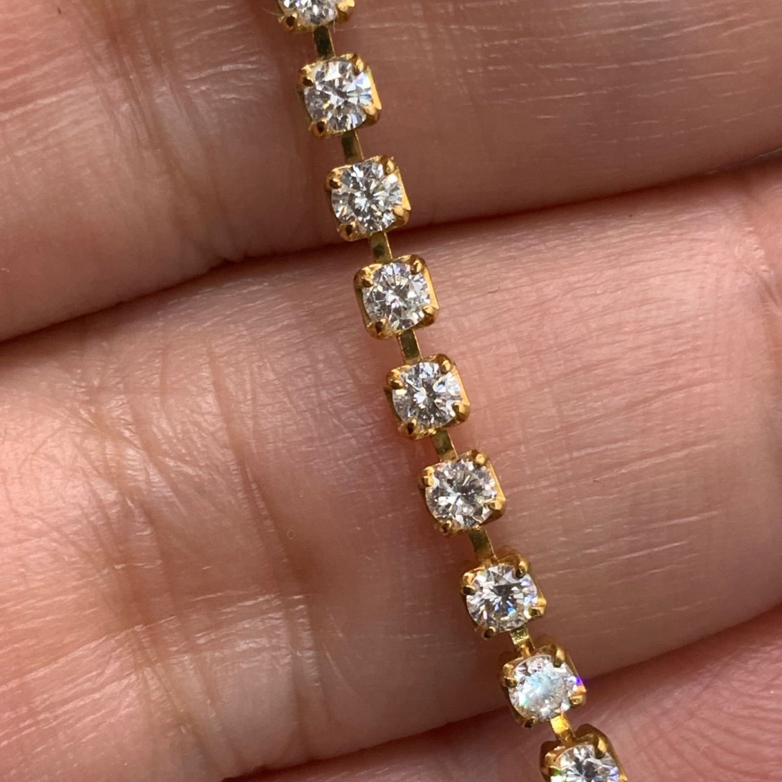 K18 テニスブレスレット 2ct 5.2g 約18cm - メルカリ