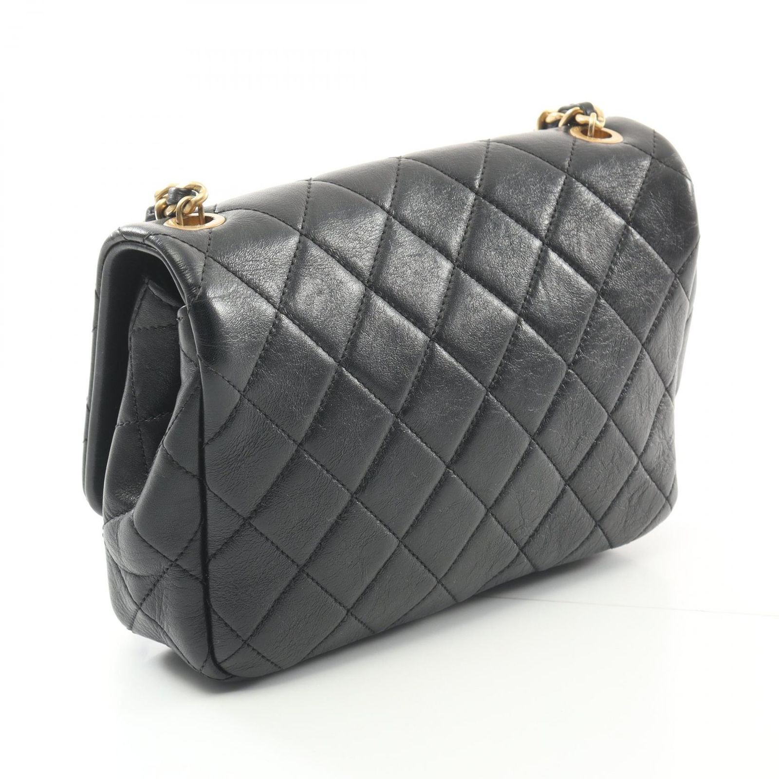 シャネル CHANEL ショルダーバッグ マトラッセ AS3000 ブラック レザー  