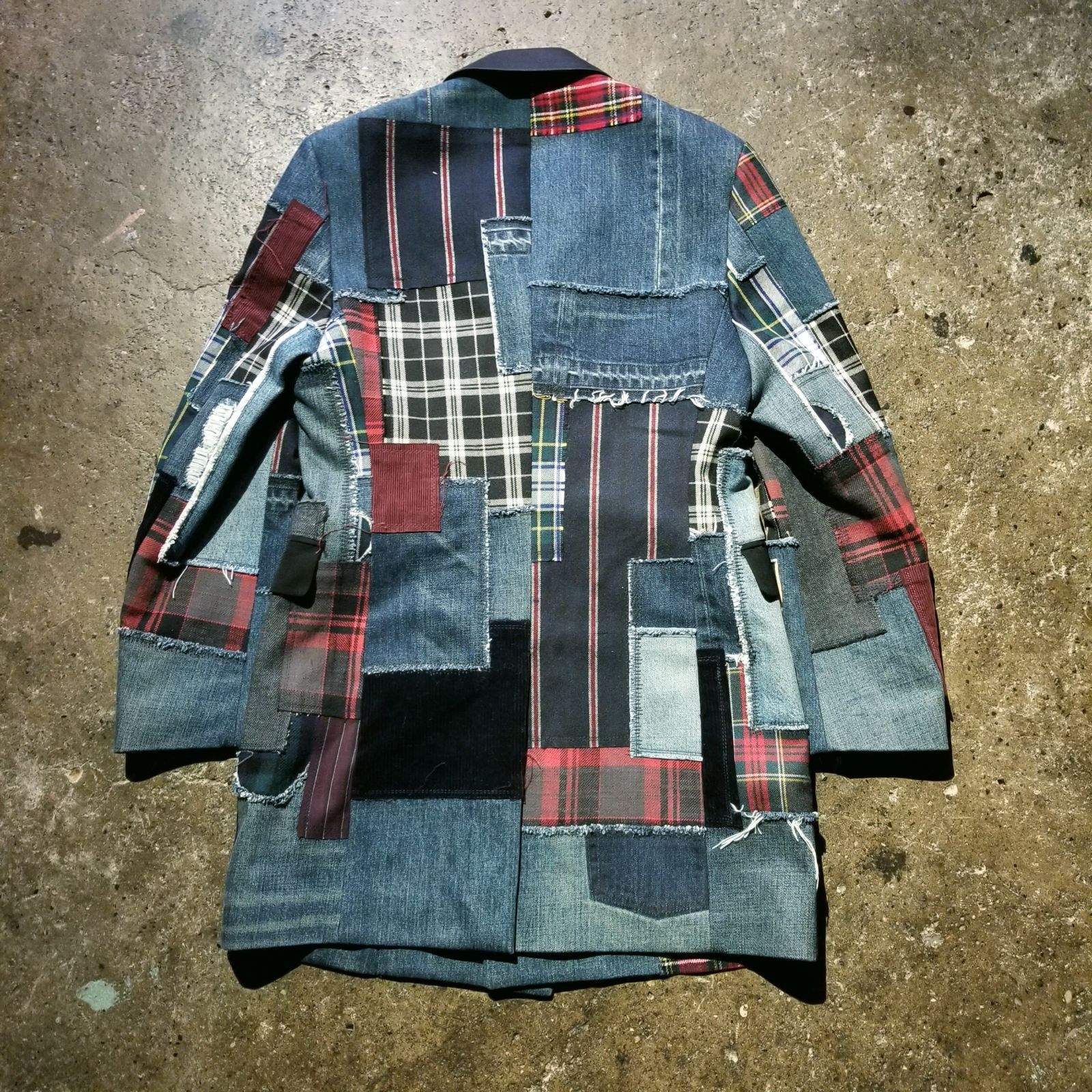 JUNYA WATANABE MAN 25ss 綿デニム パッチワークコート S ジュンヤ 