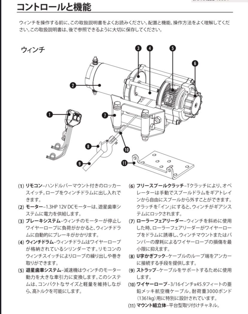 チャンピオン 3000 ポンド 電動ウィンチキット - Dyss - メルカリ