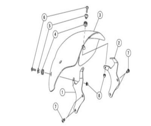 カワサキ バルカンS カフェデフレクタ FIXED CAFE DEFLECTOR 99994-0826 KAWASAKI純正 Genuine JDM ♥ メーカー純正品