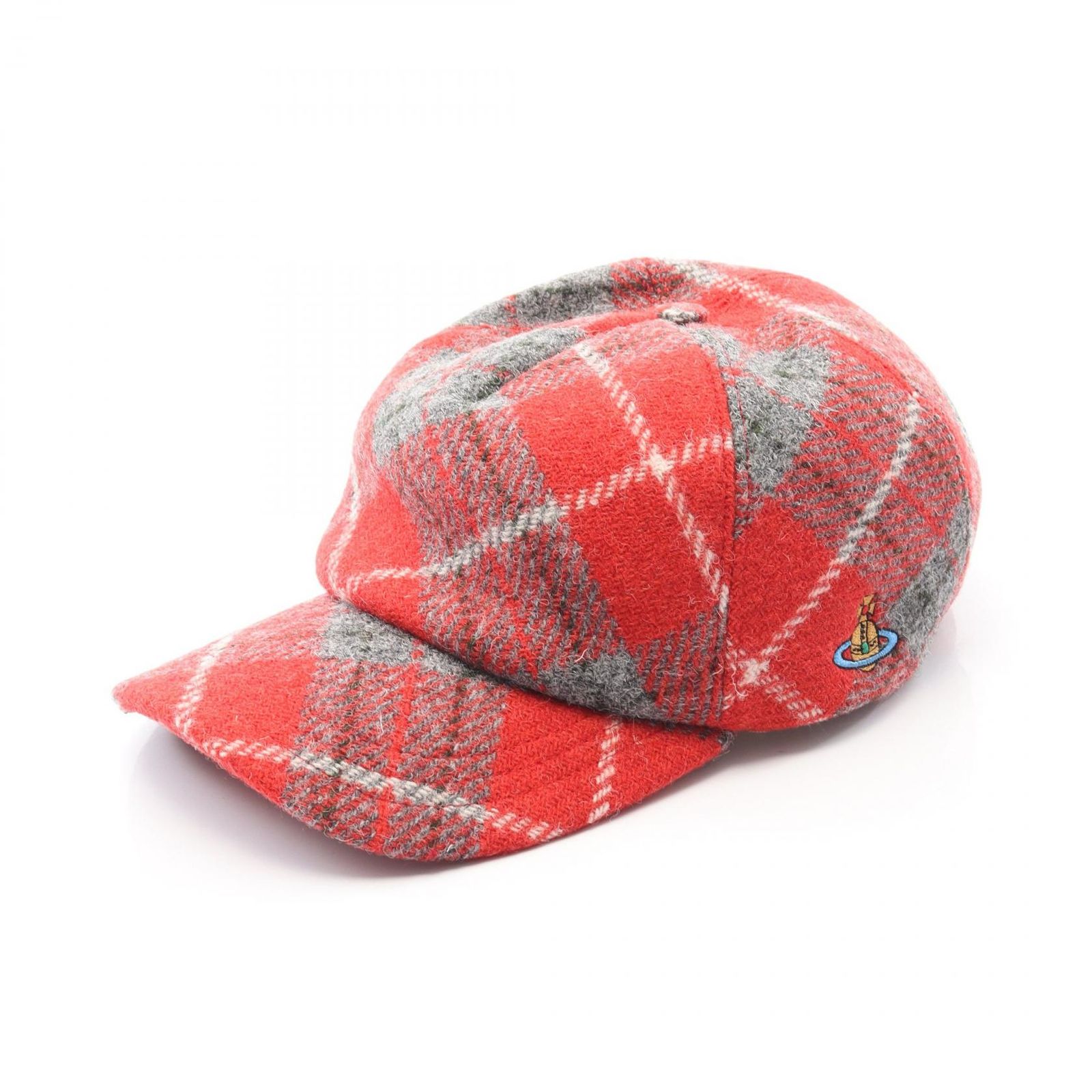 ヴィヴィアンウエストウッド Vivienne Westwood キャップ オーブ刺繍 S81020019W00W1001 レッド系 ウール キャップ ユニセックス ♥