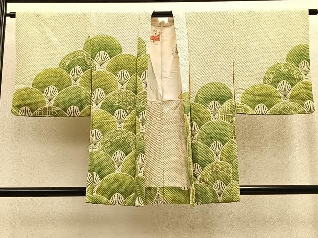 お買い得，格安】 名門 藤娘きぬたや・総絞り 訪問着 流水文 落款あり