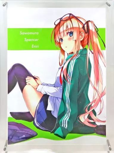 新品，本物保証 【中古】アニメムック 付属品付)冴えない彼女の育てかた Fine B4ハイレゾアクリルアート澤村・スペンサー・英梨々 イラスト集