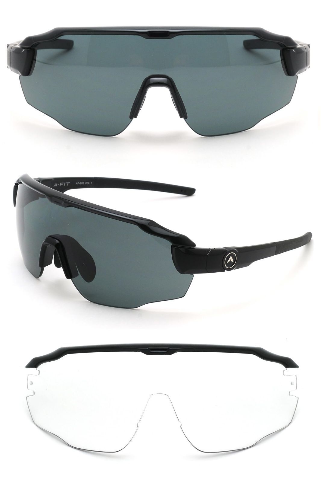 A-FIT AF-808 偏光スモーク＋防曇クリアレンズセット A-FIT AF-808 偏光スモーク＋防曇クリアレンズセット サングラス