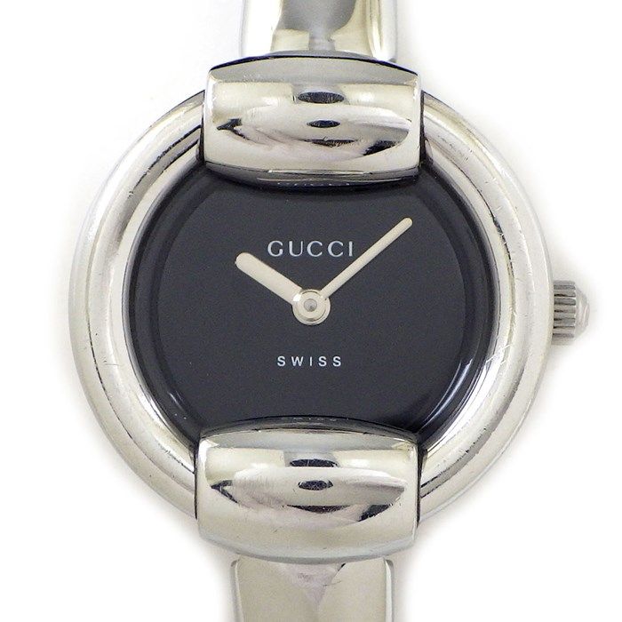 GUCCI グッチ 1400L シルバー文字盤 バングルウォッチラウンド腕時計 GUCCI グッチ 1400L シルバー文字盤 バングルウォッチラウンド腕時計