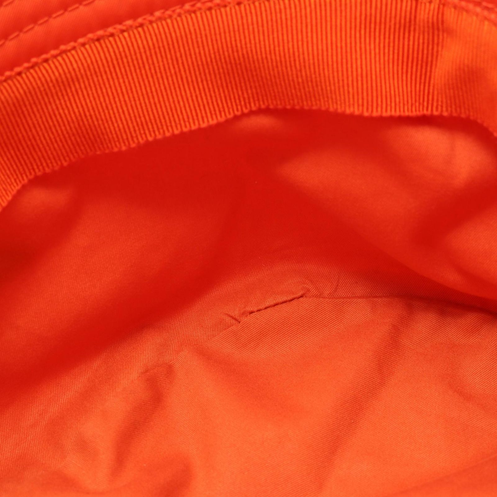 プラダ PRADA ハット Re-Nylon 1HC137 オレンジ ナイロン バケット 