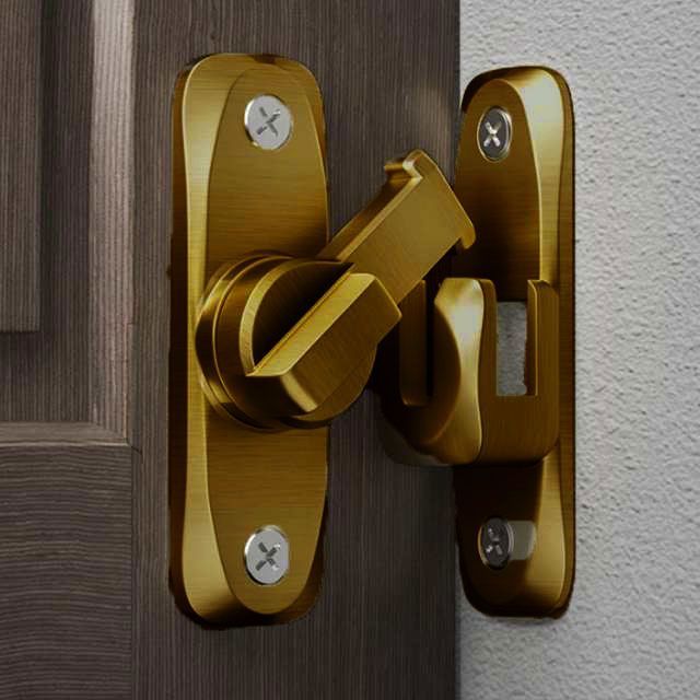 2個セット！引き戸 鍵 後付け ドアロック 90度/180度 兼用 ドア