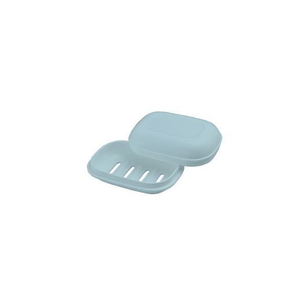 60セット シンプル 石鹸箱| 石鹸置き ブルー 材質 PP HOME＆HOME 代引不可