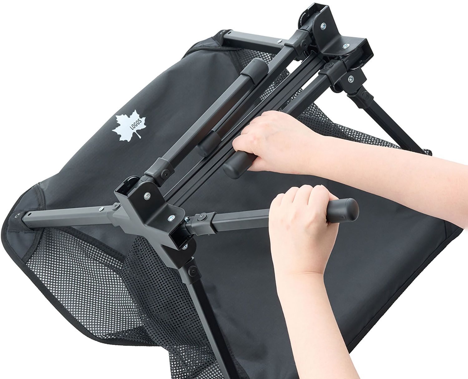 ロゴス LOGOS アウトドア イージーセットバケットチェア ブラック