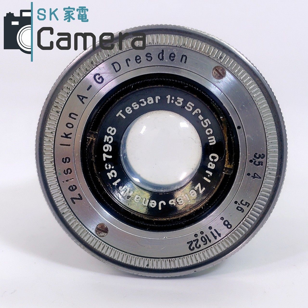 ZEISS IKON A G Dresden Carl Tessar 5 cm F 3 コンタックス C 沈胴