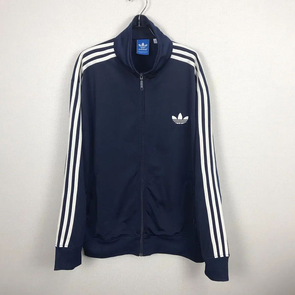 アディダス ファイヤーバード ネイビー 海外モデル ジャージ トラックトップ メンズ XL