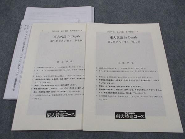 東大特進コース東大化学　通年テキスト、テストゼミの問題と解答 東進 東京大学 東大特進コース 東大化学 テキスト通年セット