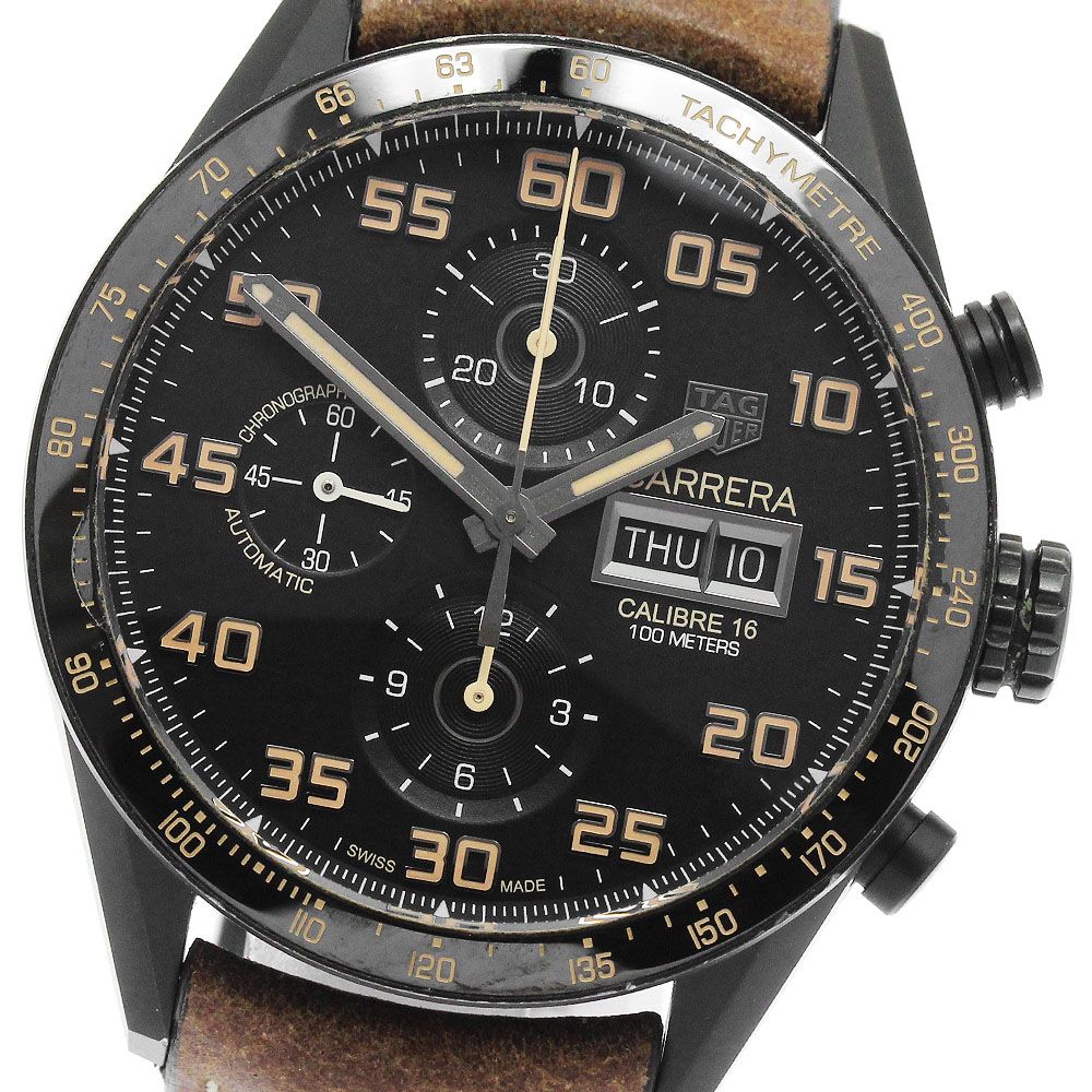タグホイヤー TAG HEUER CV2A84 カレラ キャリバー16 クロノグラフ デイデイト 自動巻き メンズ保証書付き_885054