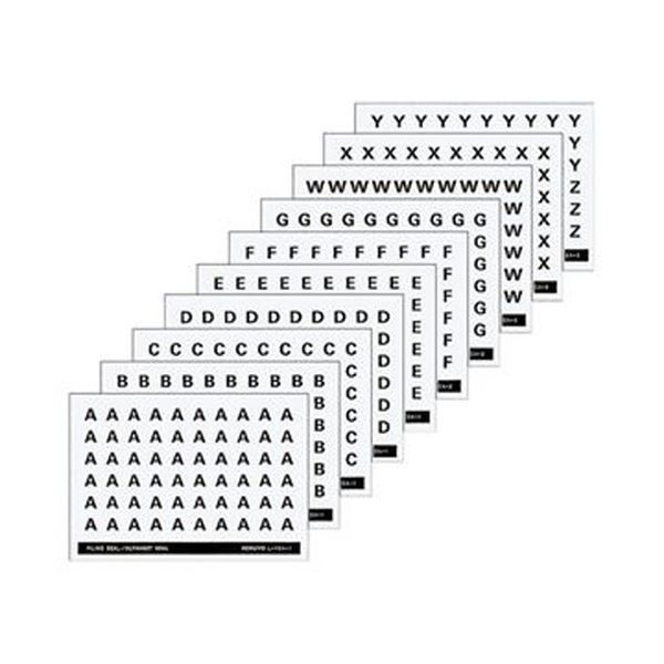 まとめ コクヨ アルファベットシール 管理表示 A〜E L-FCA-1 1パック 300片 60片×5シート ×20セット