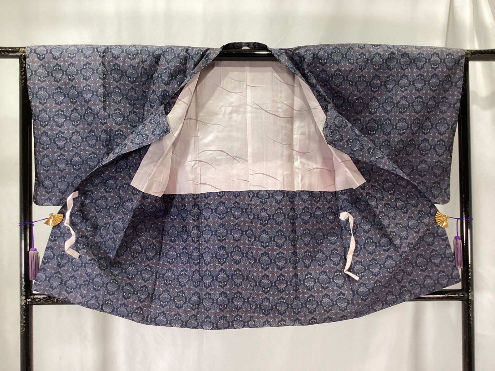 大島紬アンサンブル|着物＋道行コート|