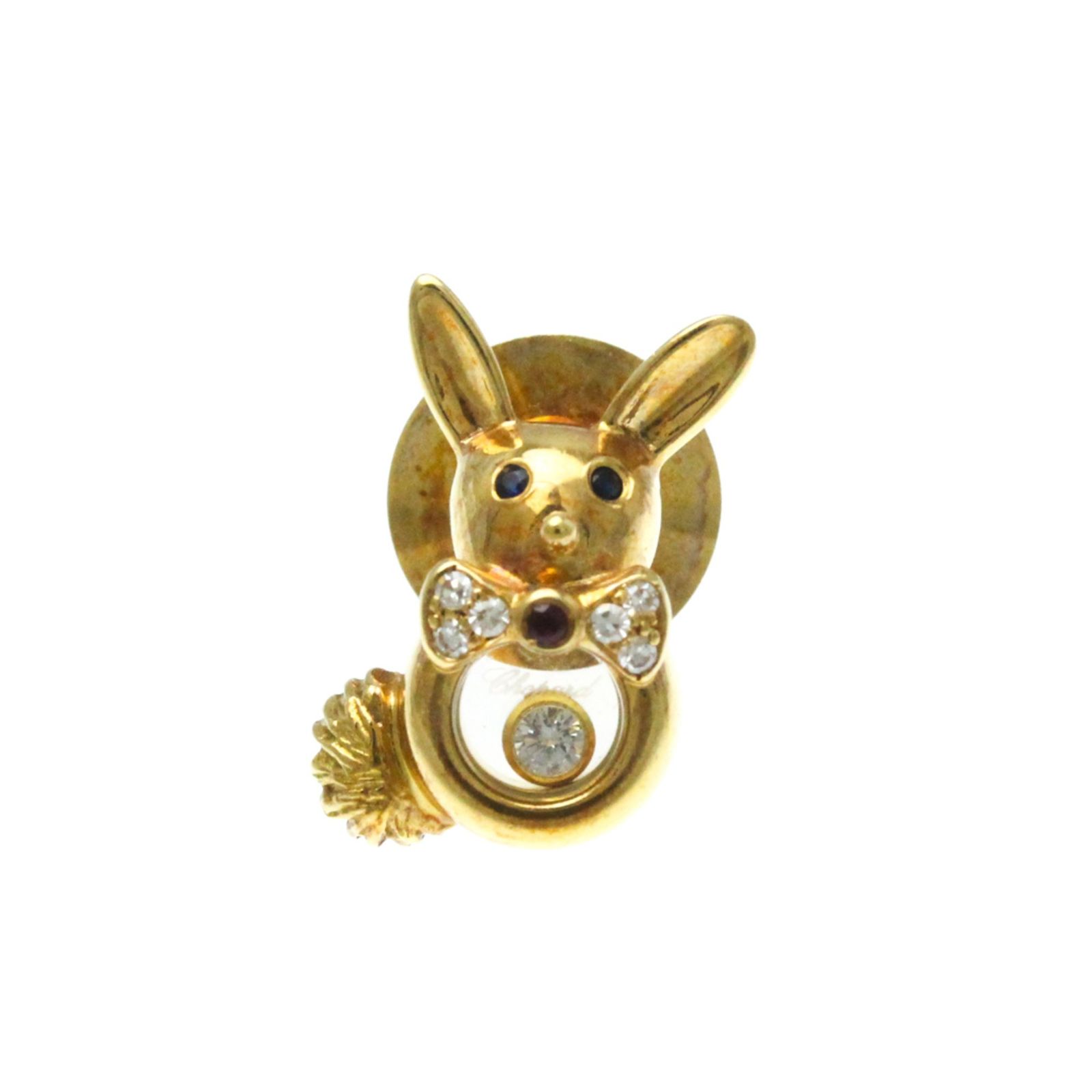 K18 ウサギデザイン (ダイヤモンド入り)ピンブローチ K18 ウサギデザイン (ダイヤモンド入り)ピンブローチ