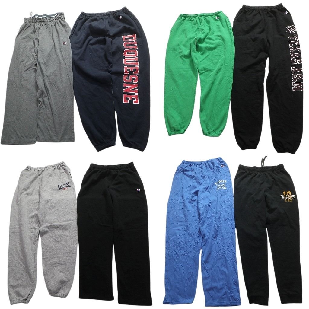 古着卸 チャンピオン スウェット パンツ 8枚セット メンズ L カレッジ風 ワイドパンツ ジョガーパンツ 古着 NA0334