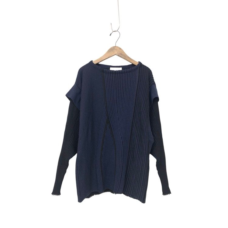 未使用品 Mame Kurogouchi マメクロゴウチ 3D Stripe Knited