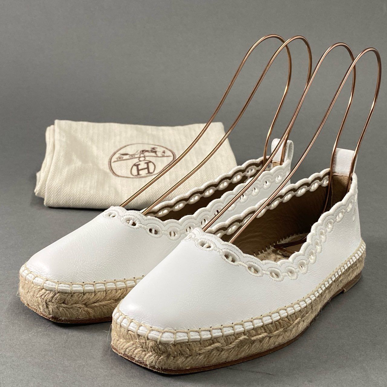 3i27 《美品》 HERMES エルメス グアパ エスパドリーユ スリッポン