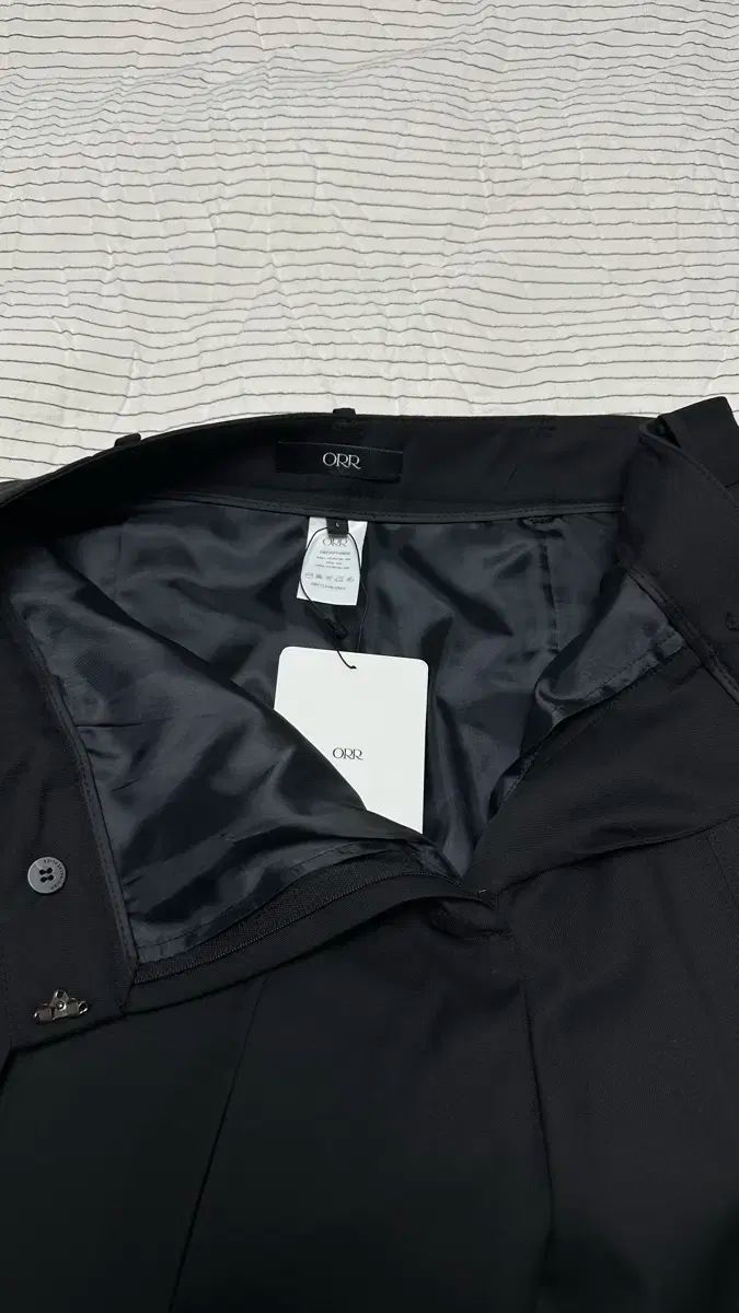 オル ORR ウール スラックス バミューダ パンツ ブラック