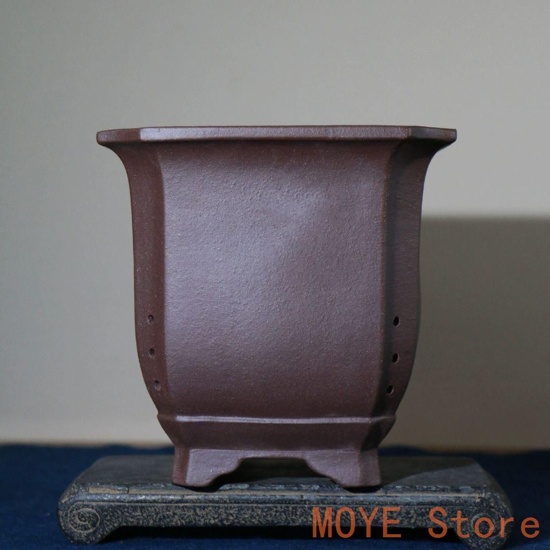 臨水崖四方植木鉢 多肉植物鉢 紫砂鉢 最も安い 盆栽鉢 植木鉢 小品盆栽