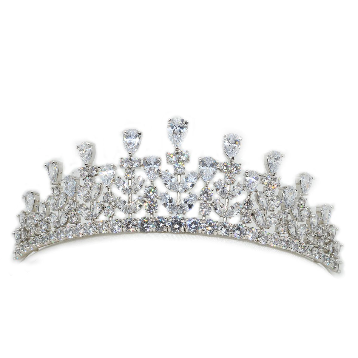 ティアラ ウエディング ブライダル ウエディングティアラ ブライダルアクセサリー ヘッドドレス アクセサリー 花嫁 きらきら オーストリアクリスタル B169