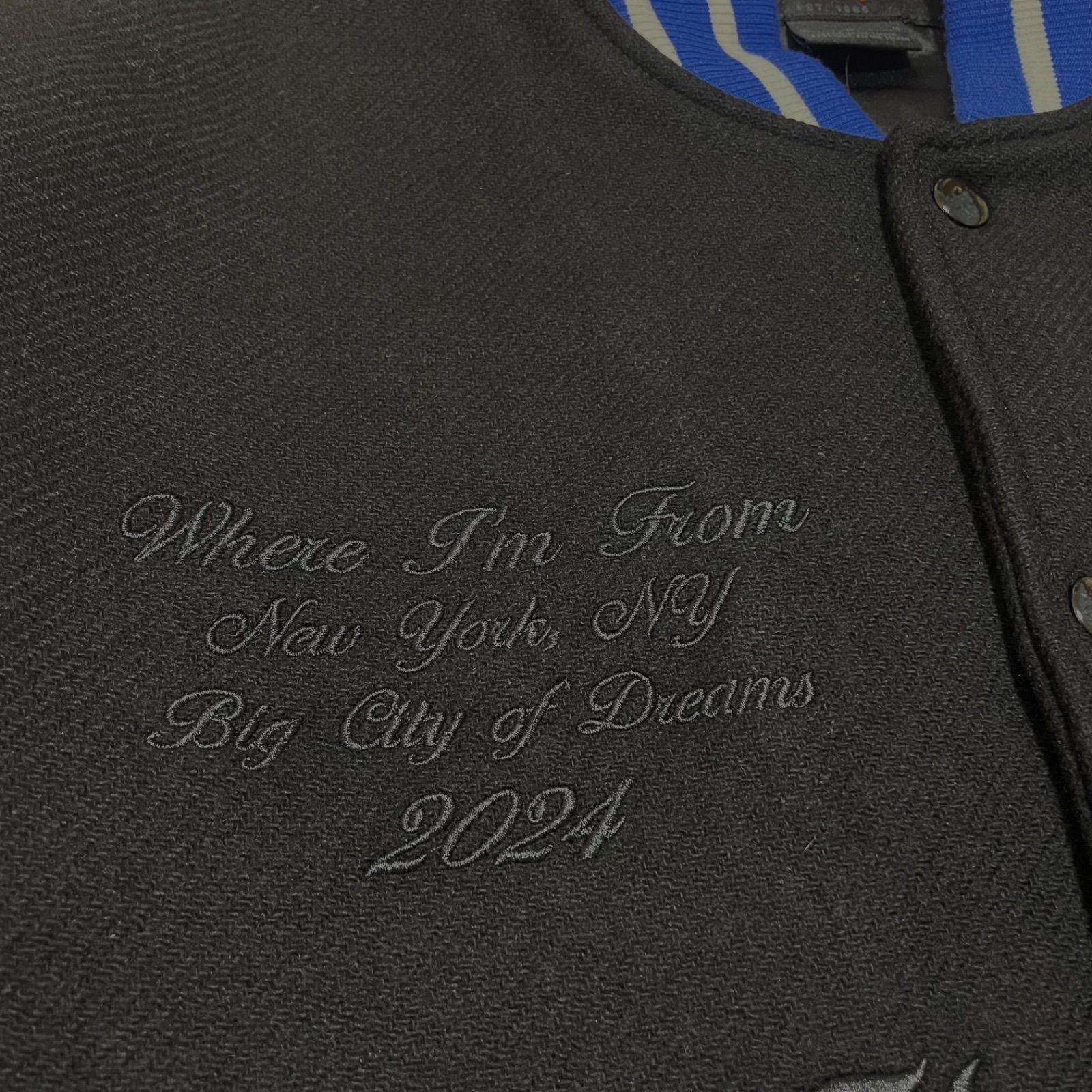 定価121,000円 Nike Jordan Awake NY Varsity Jacket FQ5439-010 Black 