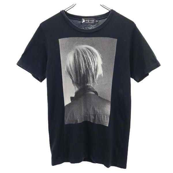 アンディウォーホル ヒステリックグラマー 日本製 ロゴ 半袖 Tシャツ S ブラック系 Andy Warhol HYSTERIC