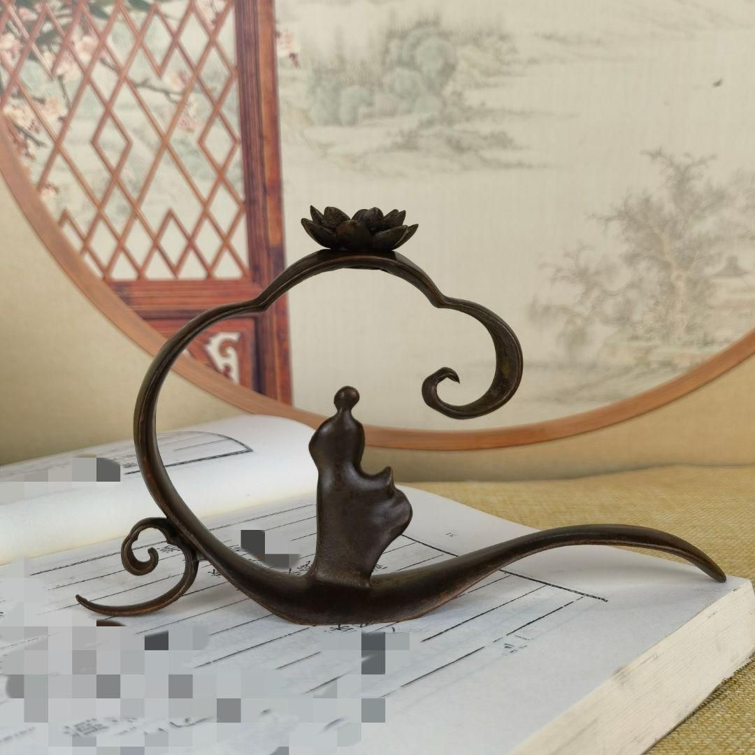 銅器 時来運転倒流香香盤 茶道具 香道具 装飾品 工芸品 置物 銅器 時来運転倒流香香盤 茶道具 香道具 装飾品 工芸品 置物
