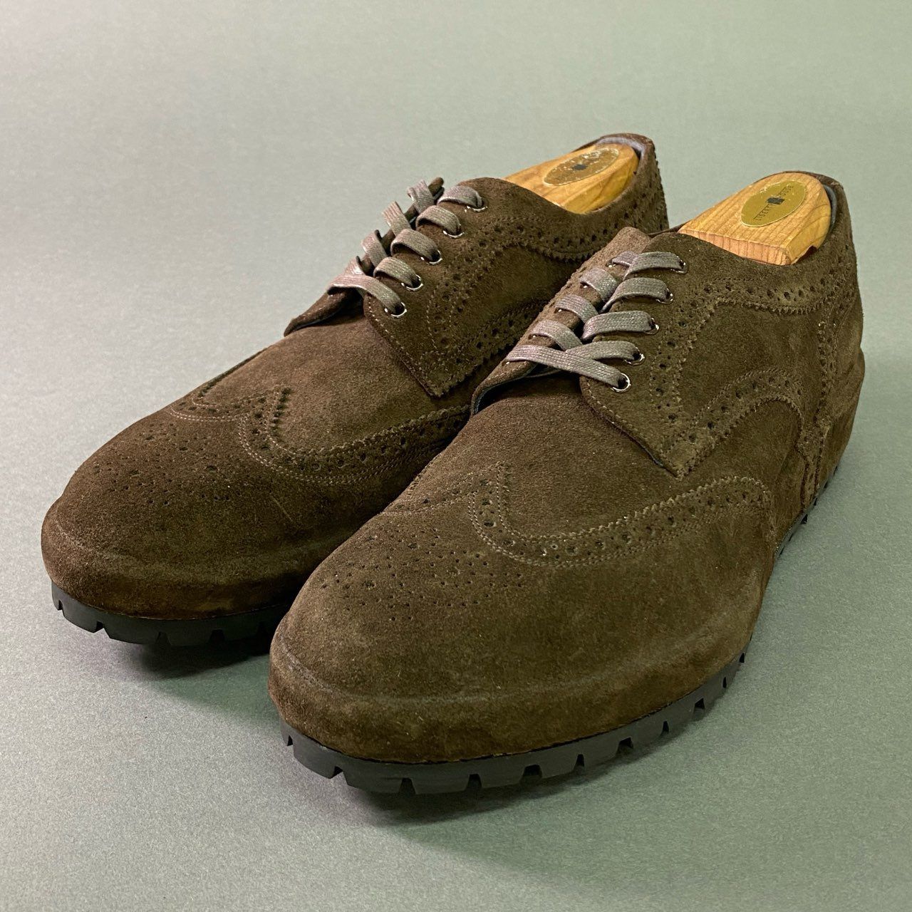 1j29 HIROSHI TSUBOUCHI ヒロシ ツボウチ ウイングチップ スエード