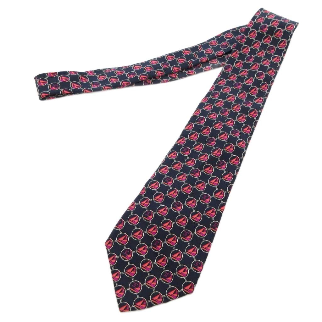 CHANELネクタイ　美品 楽天市場】CHANEL シャネル ネクタイ シルクタイ グラフィック