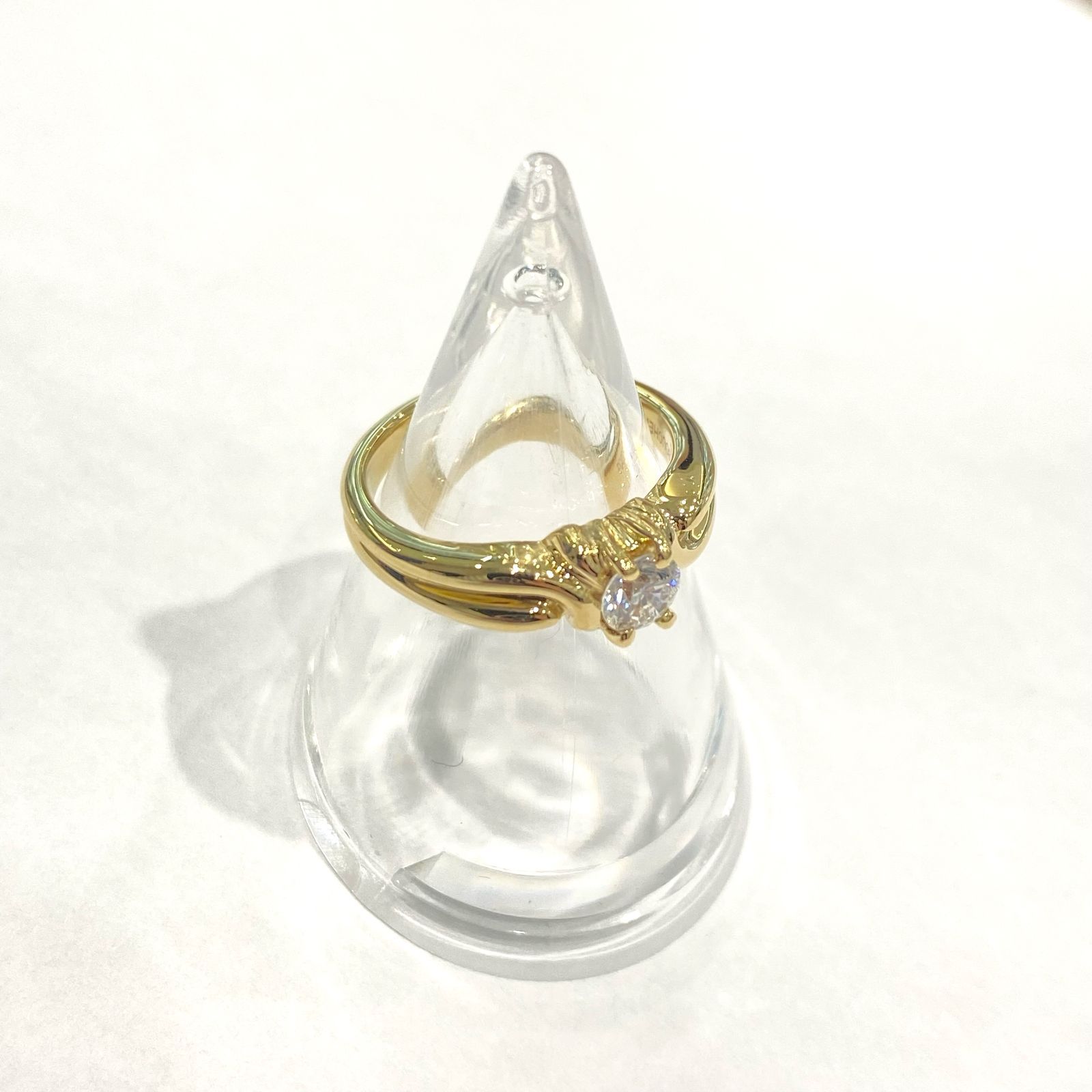 人気🌟BOUCHERON ブシュロン K18 イエローゴールド ダイヤモンド 0.28ct リング 指輪 ジュエリー Y