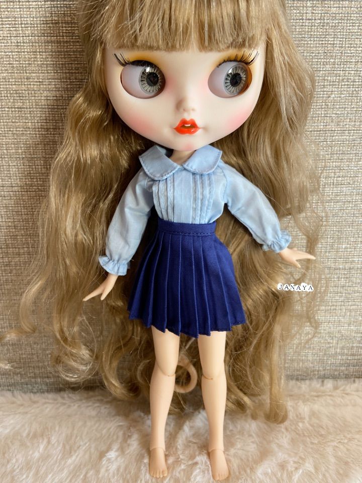 JANAYA ハンドメイド　blytheブライス服　プリーツスカート　翌日発送