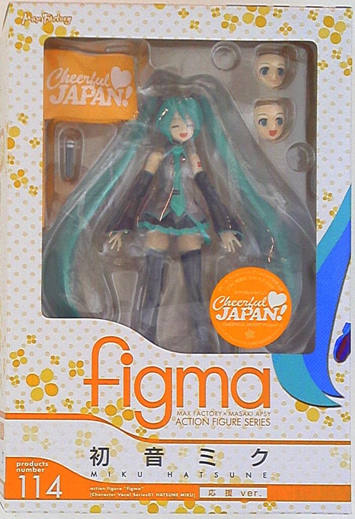 Cheerful JAPAN! figma 114 初音ミク 応援ver 未開封 Amazon | Cheerful JAPAN! figma 114 初音ミク 応援ver