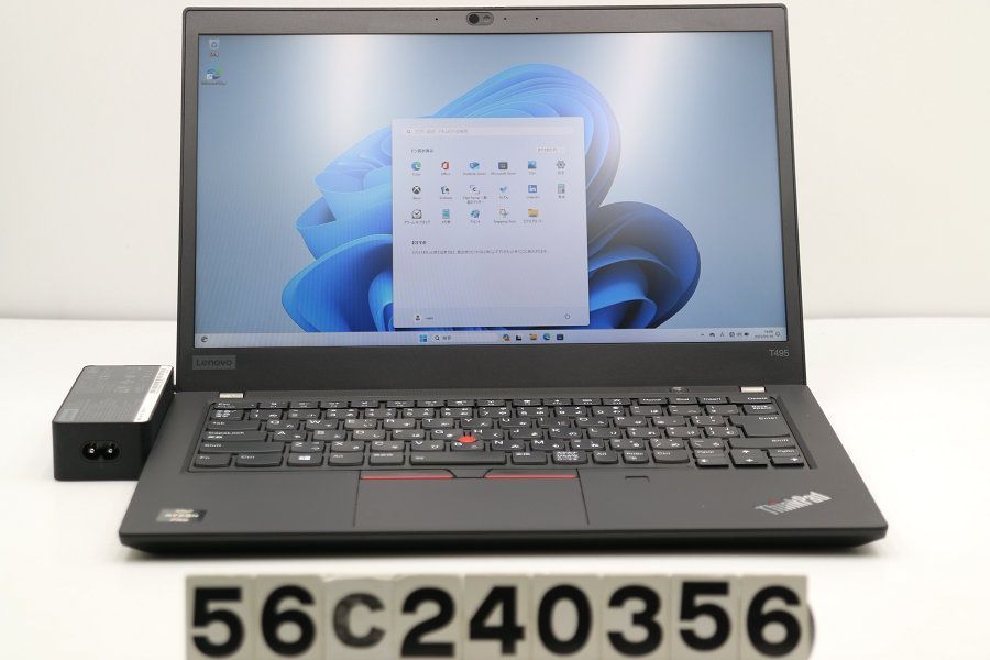 Lenovo ThinkPad T495 Ryzen 7 Pro 3700U 2.3GHz/32GB/512GB(SSD)/14W/FHD(1920x1080) タッチパネル/Win11 【56C240356】