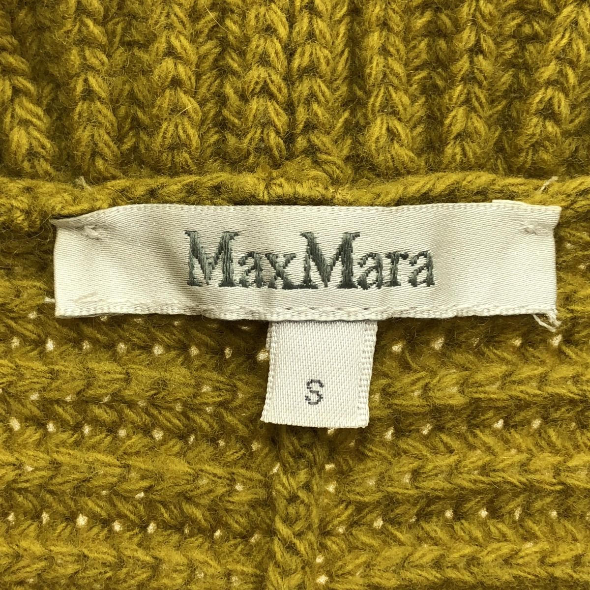 美品　マックスマーラ　カーディガン　イエロー イエロー（黄色）系 Max Mara(マックスマーラ) カーディガン