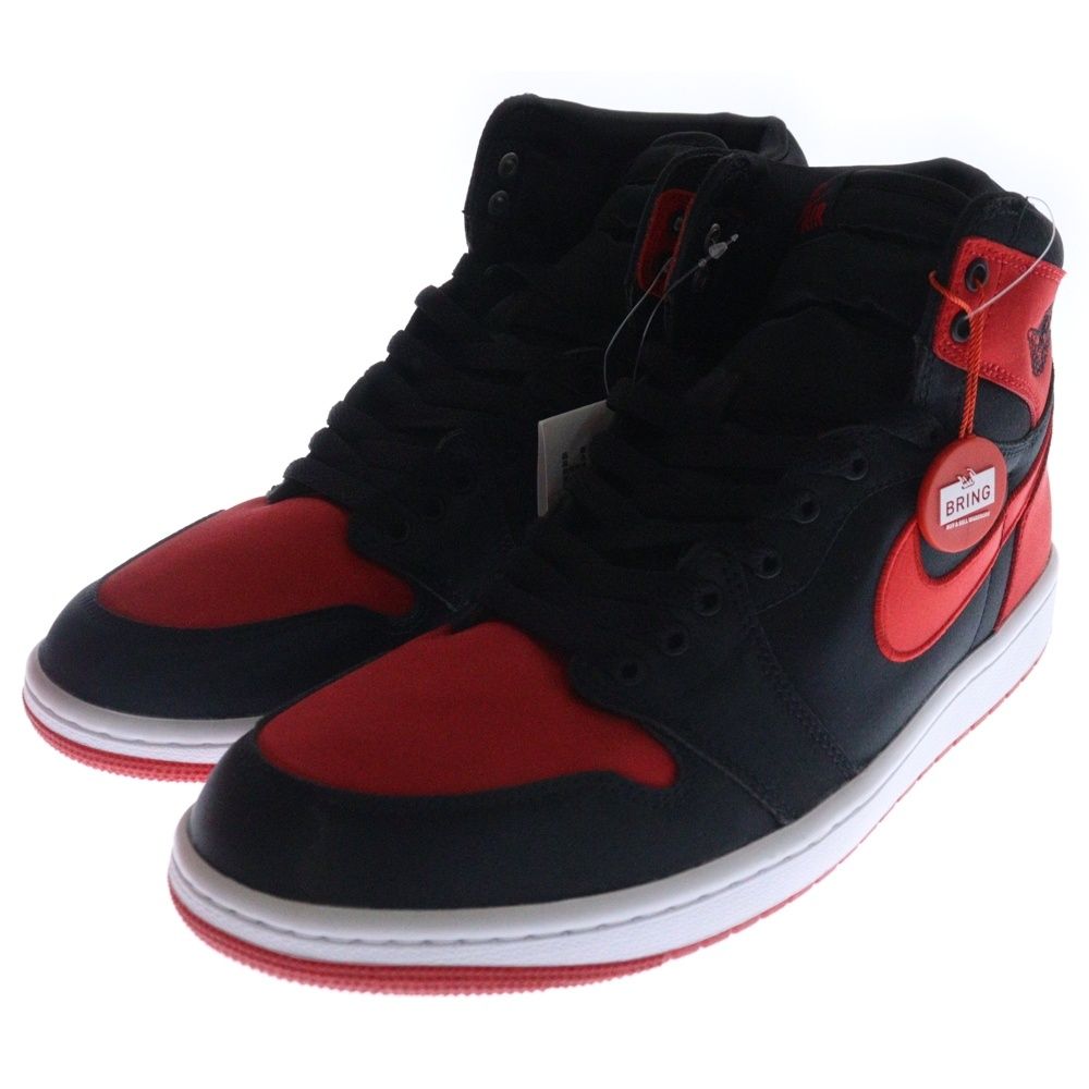 Nike ブラック/レッド ハイカットスニーカー NIKE (ナイキ) WMNS AIR JORDAN 1 ウィメンズ エアジョーダン1