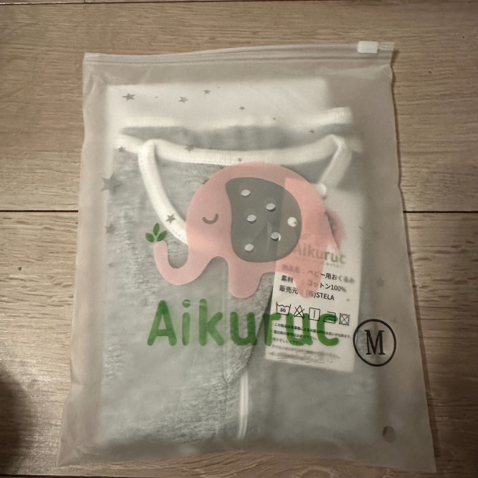 Aikuruc スワドル おくるみ 綿100%ベビー用品M(6〜8.5kg)