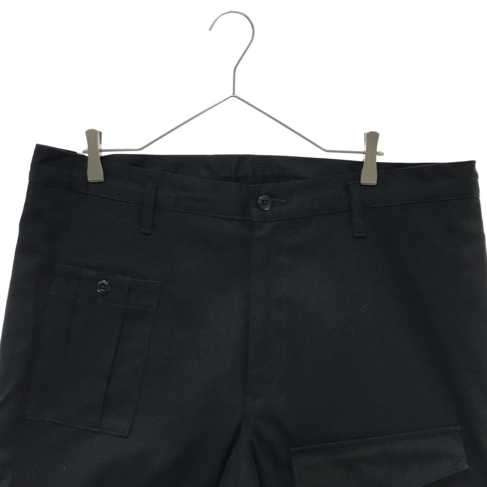 BLACK Scandal Yohji Yamamoto (ブラックスキャンダルヨウジヤマモト) 21AW COTTON PIQUE SLIM  STRING PANTS HX-P76-043 コットンツイルスリムパンツ カーゴパンツ ブラック