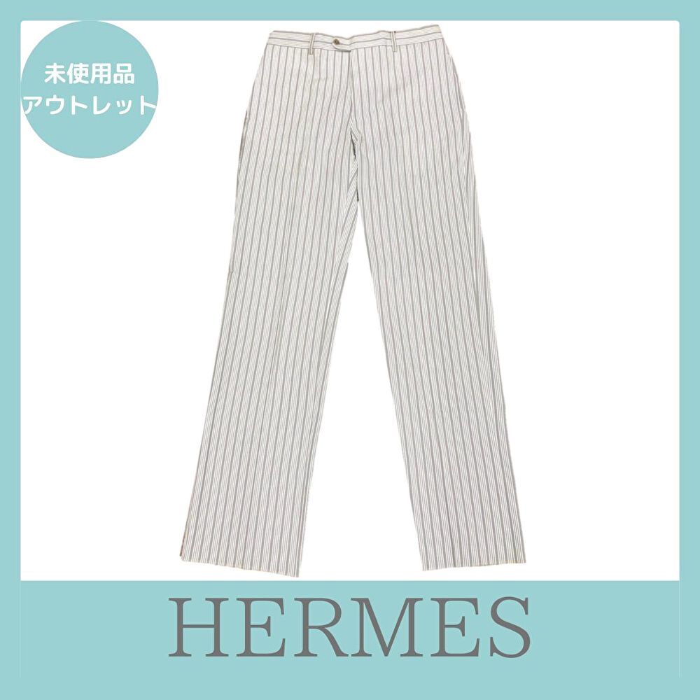 【国内発送】HERMES エルメス ストレートパンツ チノパンツ 美品 HERMES エルメス サイズ46 ジッパーフライ センタープレス
