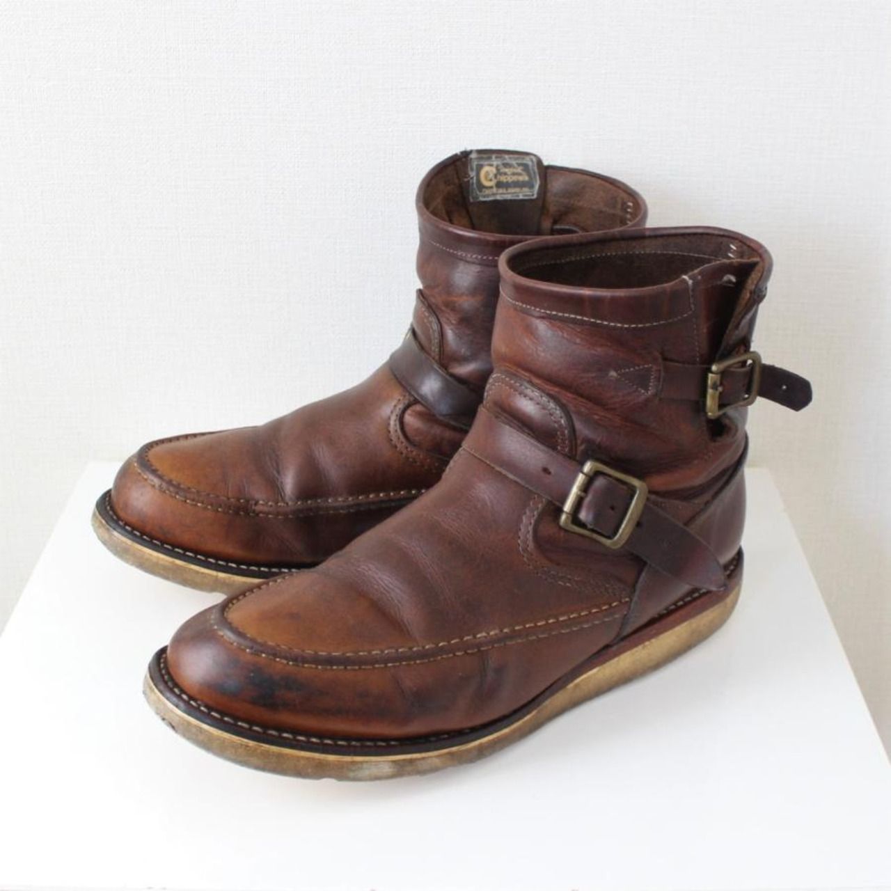 CHIPPEWA 80s 黒タグ ショートエンジニアブーツ 80s 90s ビンテージ 黒