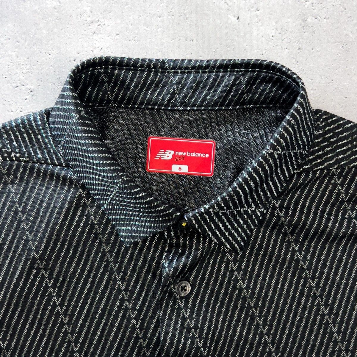 未使用品 NBG ニューバランスゴルフ ポロシャツ 男性用 6サイズ 中古 メンズ ニューバランスゴルフ New Balance golf 半袖