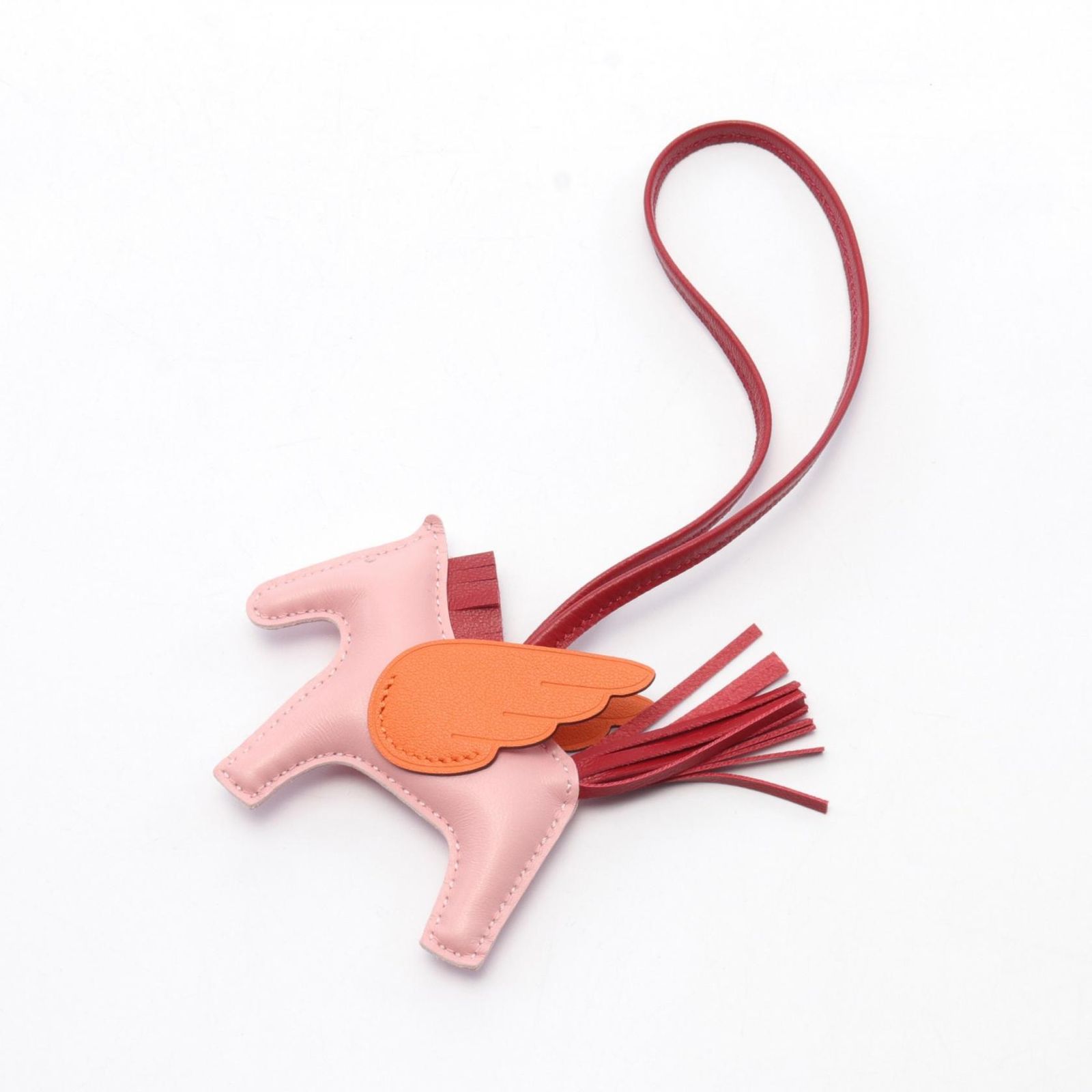 HERMES ロデオチャーム GM ローズサクラ、ローズシャイプール、オレンジ HERMES ロデオチャーム GM ローズサクラ、ローズシャイプール