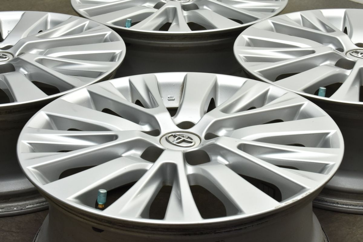 交換用に トヨタ 20 アルファード ヴェルファイア 純正 18in 7.5J 45 PCD114.3 4本セット プリウスα ハリアー RAV4 カローラクロス